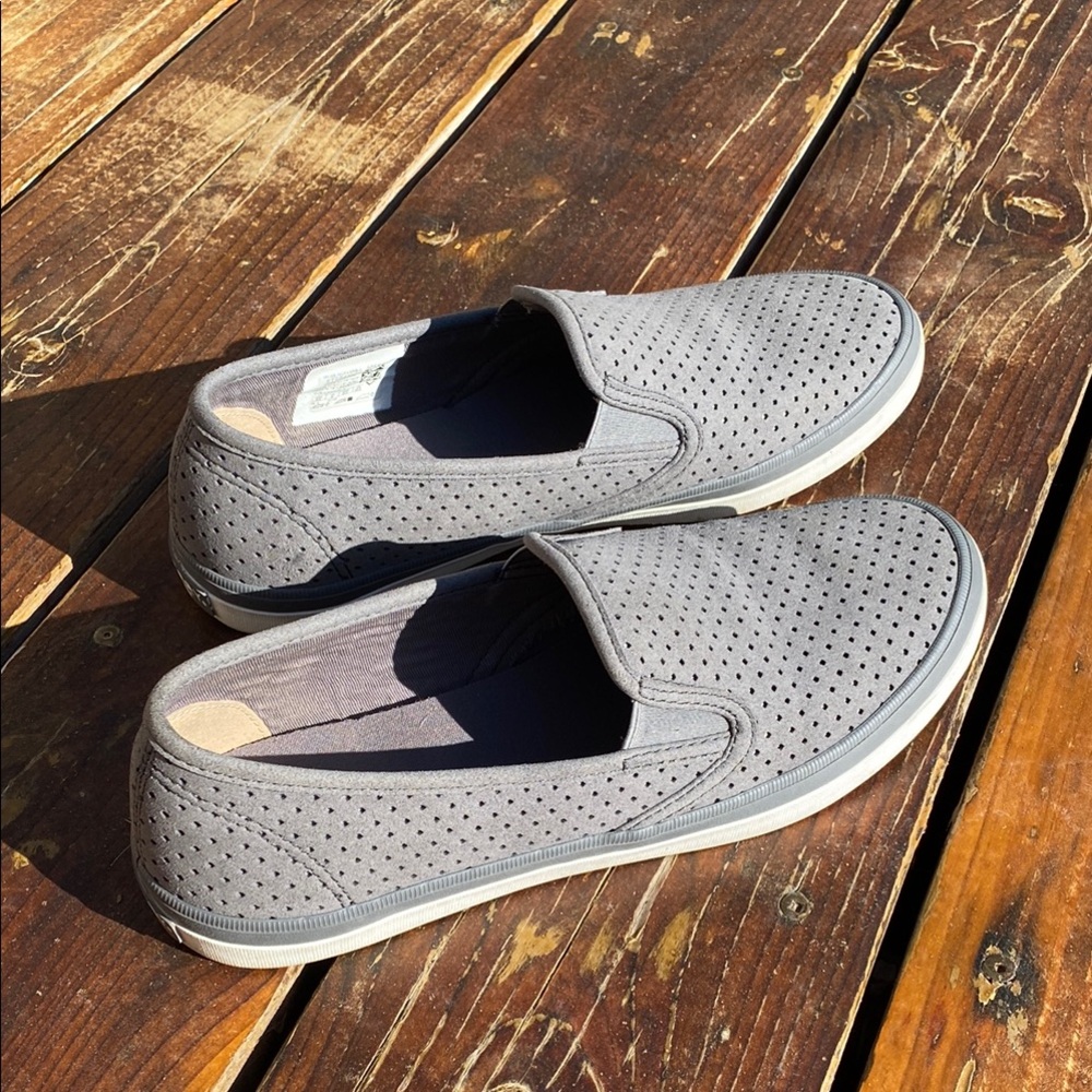Sperry Gray Slip On Sneakers